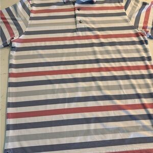 Foot Joy Red, White and Blue Polo Shirt